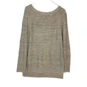 Lou & Grey Medium Gray Alpaca/Wool Blend Sweater Tunic Womens